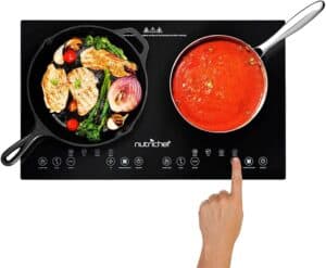 NutriChef Double Induction Cooktop 